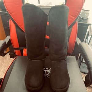 Black Cosy Tall Suede boot